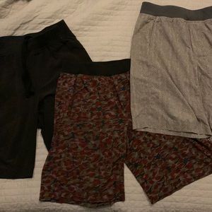 3 pack lululemon shorts